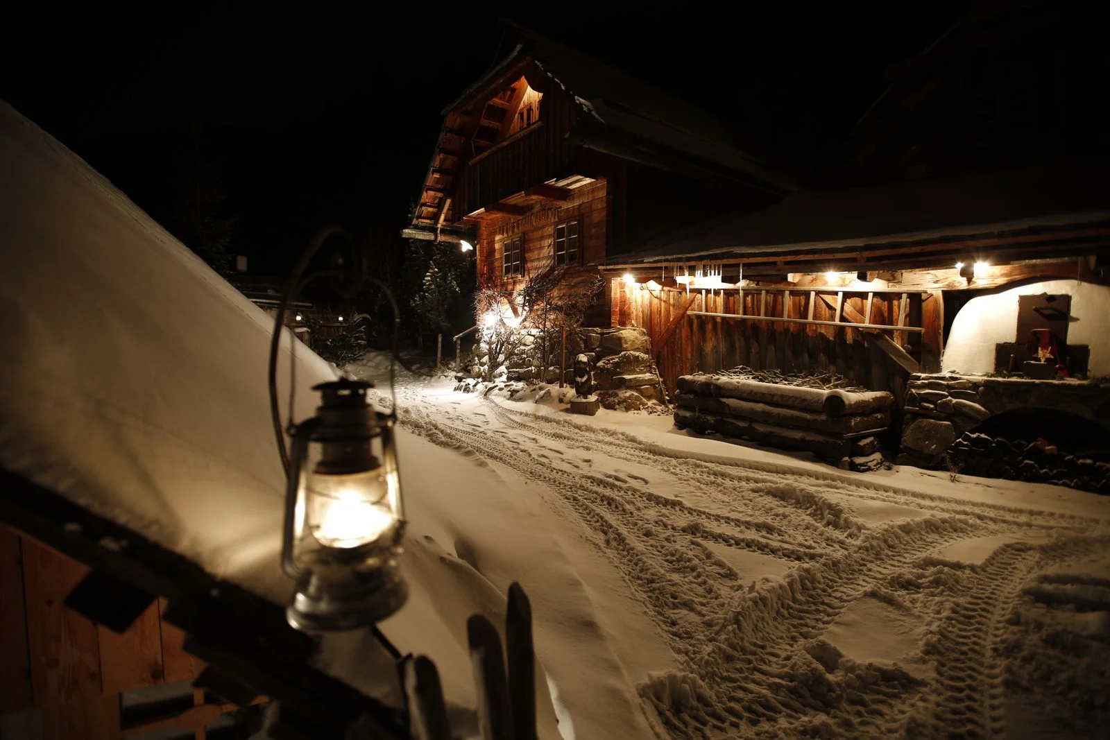 An evening in the snow