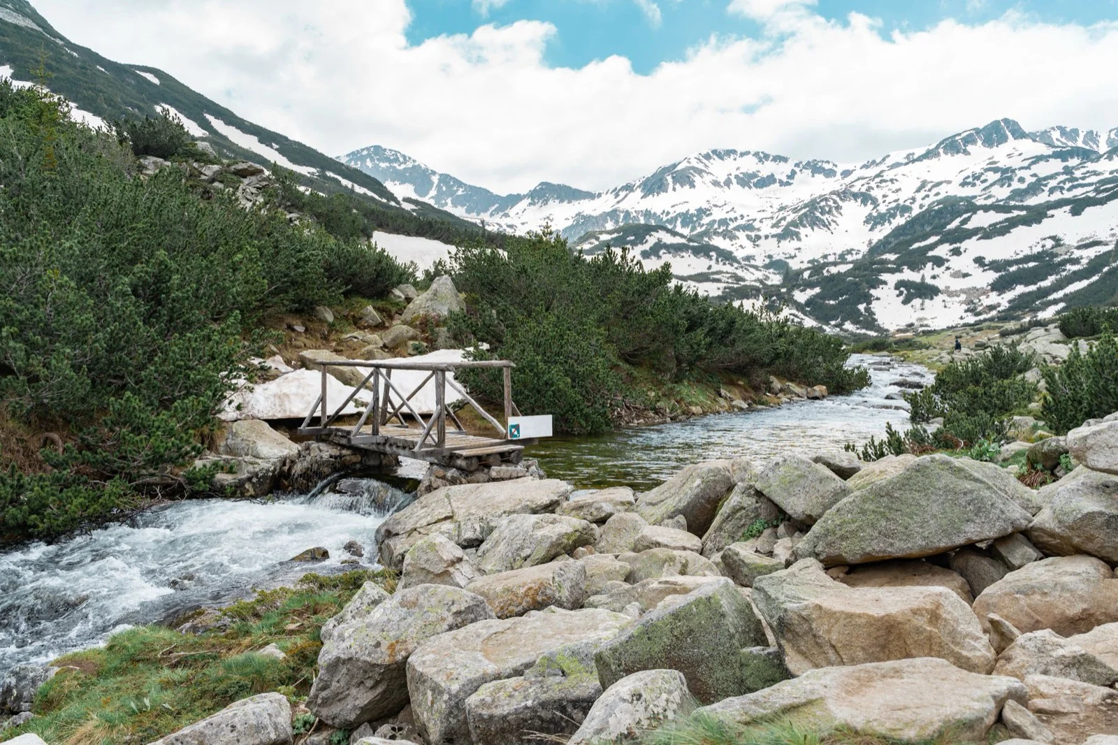A bridge over the mountain stream