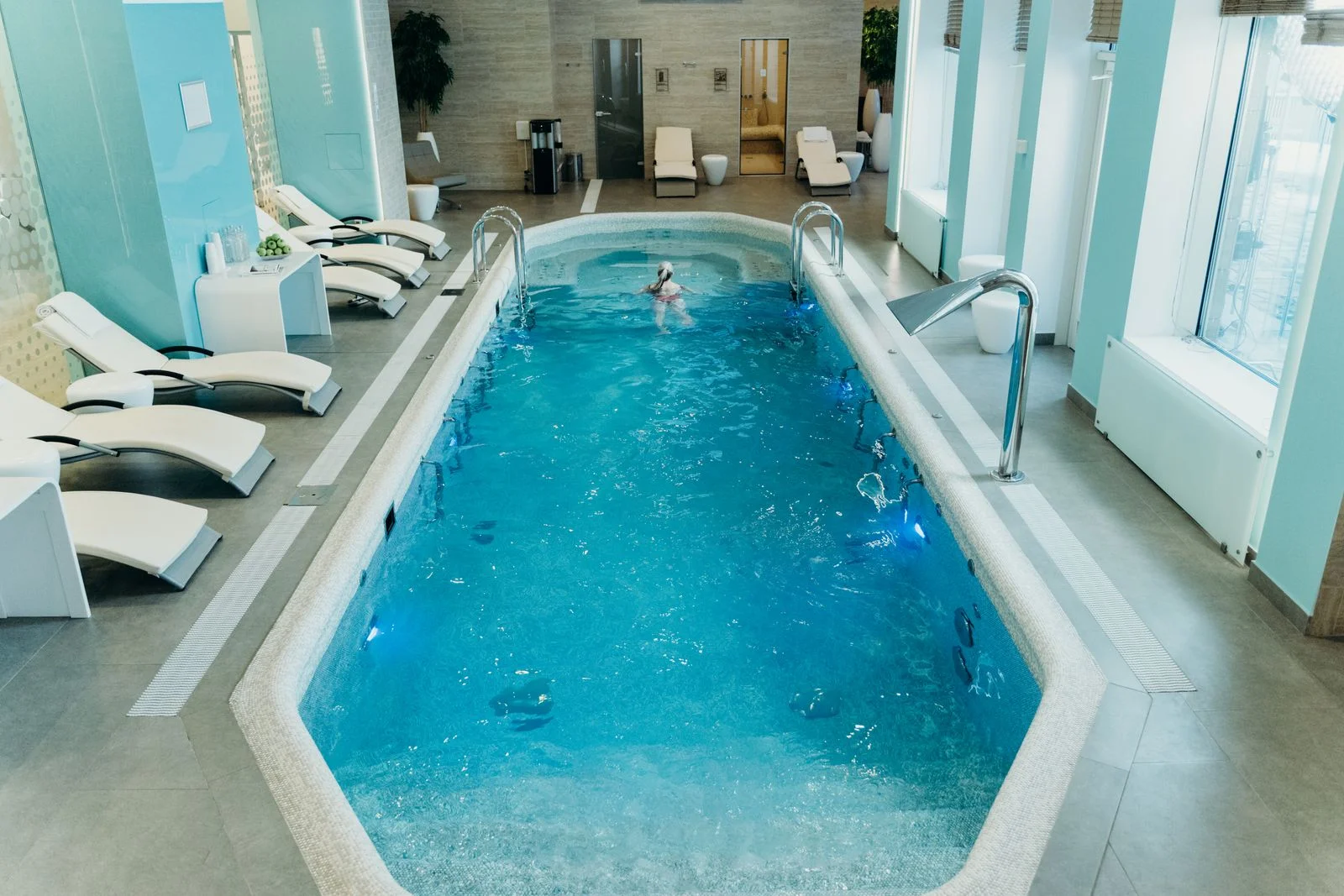 The indoor pool